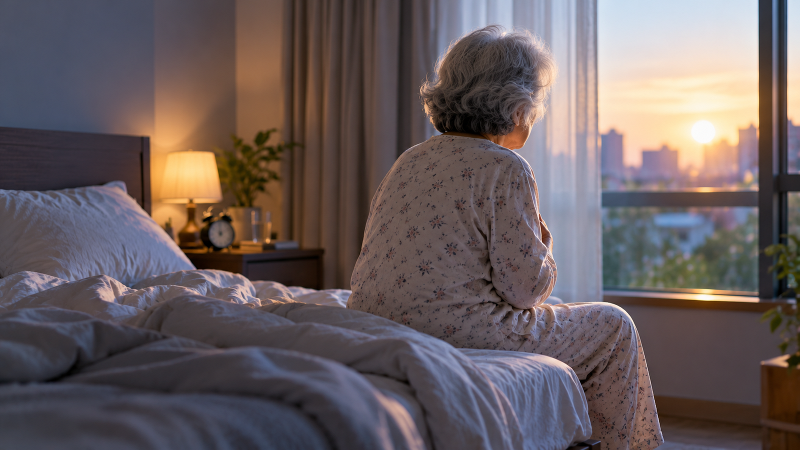 The 83-year-old woman — Sleep difficulties and shortness of breath